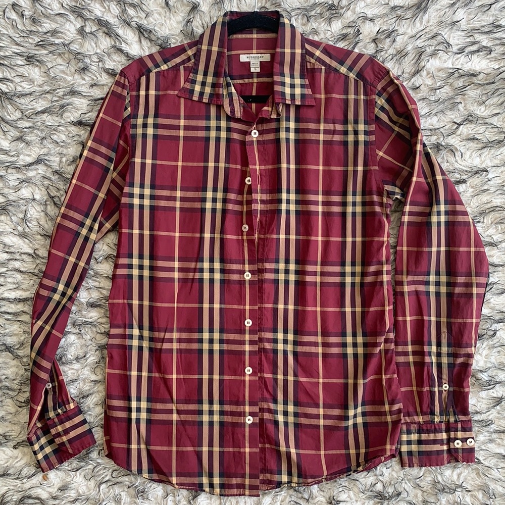 Burberry long sleeve button down.
